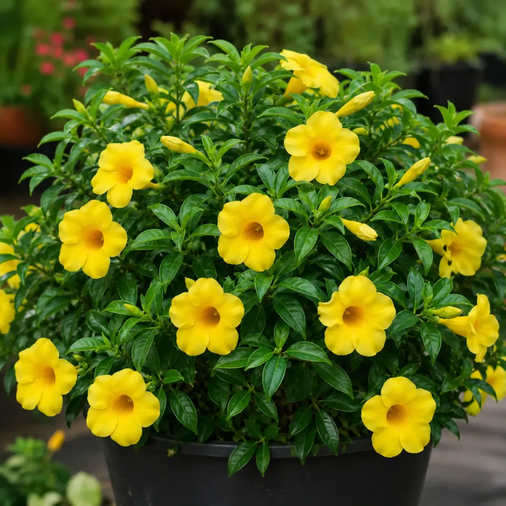 Bush allamanda, Allamanda schottii compacta ashfolia