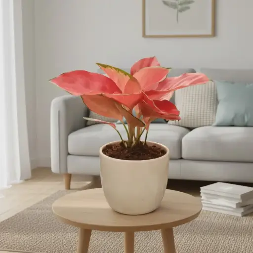 Braided Money Tree with Pot Katori No.1 White